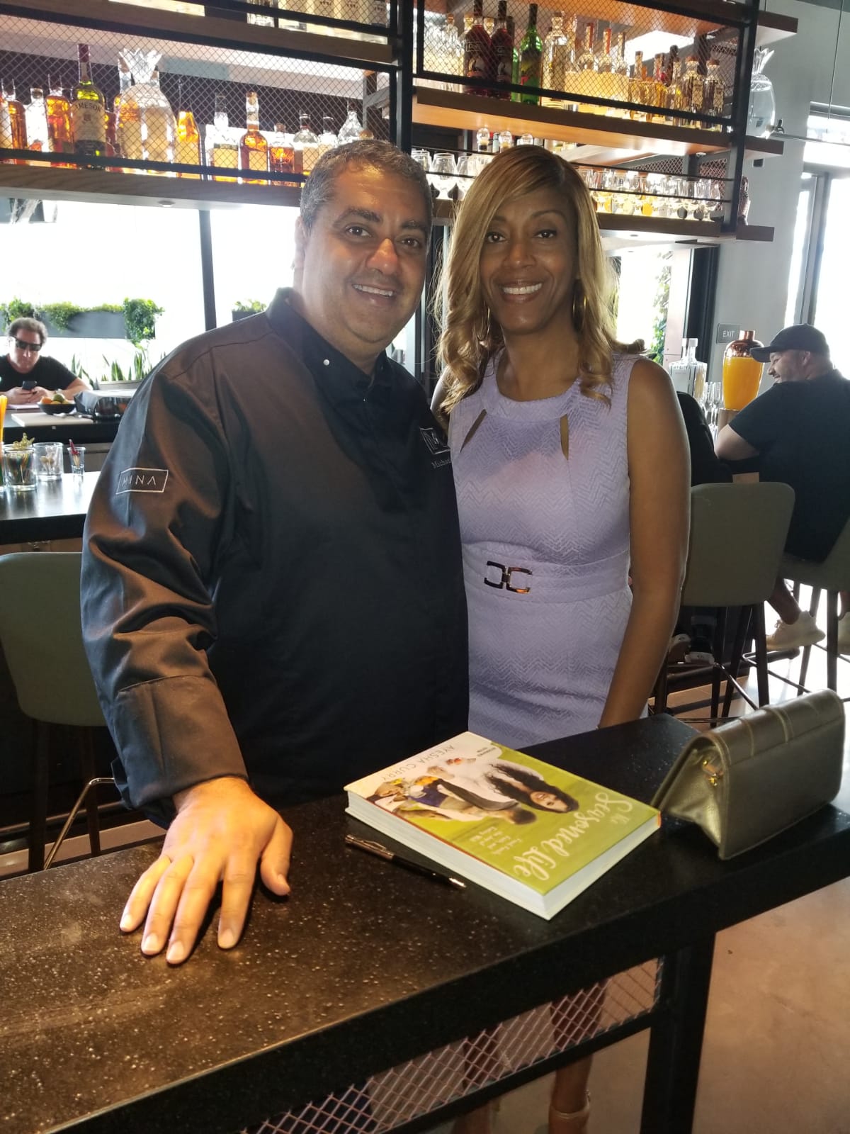 Beatrice Louissaint with Chef Michael Mena